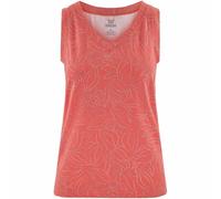 Sherpa Women's Neha V-Neck Tank Top, L, sorbet leaf