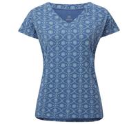 Sherpa - Women's Neha V-Neck Tee - T-Shirt, Gr. XXL, blau (SeaportBlue/Sublime)