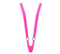 SHERRYLO Mini-Micro-Bikini, extremer Badeanzug, Slutty Slingshot, sexy Sling-Bikinis, G-String, Tanga, Dessous, Strumpfhalter, Microkini, 20107-Fuchsia, Einheitsgröße