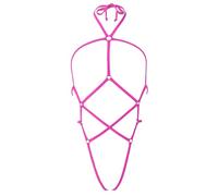 SHERRYLO Sling Bikini Extreme Micro Bikinis G-String Tanga Mini Exotic Tanning Badeanzug, 23031-Fuchsia, Einheitsgröße