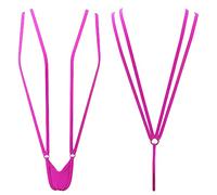 SHERRYLO Slingshot-Bikini für Damen, Oben ohne G-String, extremer Straps-Sling-Micro-Bikinis, 1881-Fuchsia, Einheitsgröße