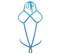 SHERRYLO Slingshot Bikini Spider Extreme One Piece Sling Micro Bikinis G String Exotic Slutty Dessous Set, türkis, Einheitsgröße