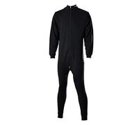 Sherwood Unisex Unterwäsche 1 Teilig mit Zip Unterwäsche, Schwarz, S EU