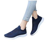 shesuseke Damen Sportschuhe Mesh Slip On Schuhe Turnschuhe Sommerschuhe Laufschuhe Outdoor Frauen Joggingschuhe Atmungsaktiv Schuhe Sneakers Fitnessschuhe rutschfest Running Shoes Frua Walking Schuhe