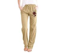 shesuseke Jogginghose Weites Bein Damen - High Waist Freizeithose Palazzo Hose mit Taschen Übergröße Loose Fit Jogginghose Gerades Bein für Frauen