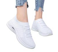 shesuseke Turnschuhe Damen Slip On Schuhe Mesh Sportschuhe Outdoor Freizeit Schuhe Sneaker Walkingschuhe rutschfest Flache Schuhe für Frauen