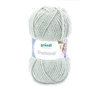Shetland Wolle von Gründl,100g/170m,NS7-8,80% Polyacryl, 20% Wolle,Mützen-u. Schalwolle,weich,pflegeleicht,kratzt nicht, (02 moos melange)