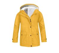 Shffuw Regenjacke Mädchen Wasserdicht Regenkleidung für Kinder Atmungsaktiv Softshelljacke mit Kapuze Leichte Übergangsjacke Reißverschluss Windbreaker Wasserdichte Outdoor Kapuzenjacke Regenmantel