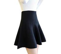 ShFhhwrl Schöner Kilt Rock Neue Frauen Strickrock Herbst Winter Sexy Solid Hohe Taille Kurze Röcke Regenschirm Faltenrock Damen E