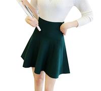 ShFhhwrl Schöner Kilt Rock Neue Frauen Strickrock Herbst Winter Sexy Solid Hohe Taille Kurze Röcke Regenschirm Faltenrock Damen E