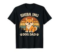 Shiba Inu Dog Dad Retro Welpenliebhaber T-Shirt