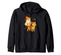 Shiba Inu Halloween Ghost Walking Shiba Inu Dog Kapuzenjacke