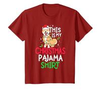 Shiba Inu Tree Lights Dog This Is My Christmas Pajama Shirt T-Shirt