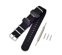 Shieranlee NATO Nylon Strap Armband Kompatibel mit Casio G-Shock GA-110 120 GA-400 GD-100 DW-5600 GLS-8900 Canvas Men Bracelet Band Black Adapters