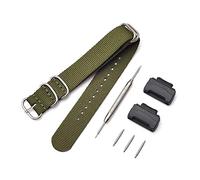 Shieranlee NATO Nylon Strap Armband Kompatibel mit Casio G-Shock GA-110 120 GA-400 GD-100 DW-5600 GLS-8900 Canvas Men Bracelet Band Black Adapters