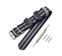 Shieranlee NATO Nylon Strap Armband Kompatibel mit Casio G-Shock GA-110 120 GA-400 GD-100 DW-5600 GLS-8900 Canvas Men Bracelet Band Black Adapters