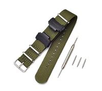 Shieranlee NATO Nylon Strap Armband Kompatibel mit Casio G-Shock GA-110 120 GA-400 GD-100 DW-5600 GLS-8900 Canvas Men Bracelet Band Black Adapters