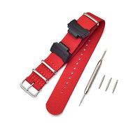 Shieranlee NATO Nylon Strap Armband Kompatibel mit Casio G-Shock GA-110 120 GA-400 GD-100 DW-5600 GLS-8900 Canvas Men Bracelet Band Black Adapters