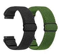 SHIJZWD Elastische Uhrenarmbänder 16mm 18mm 19mm 20mm 22mm 24mm Armband mit Schnellverschluss, Verstellbares Dehnbares Nylon Loop Sport Atmungsaktive Ersatzarmband für Herren Damen