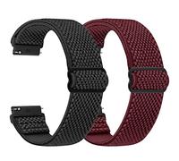 SHIJZWD Elastische Uhrenarmbänder 16mm 18mm 19mm 20mm 22mm 24mm Armband mit Schnellverschluss, Verstellbares Dehnbares Nylon Loop Sport Atmungsaktive Ersatzarmband für Herren Damen