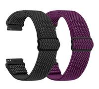 SHIJZWD Elastische Uhrenarmbänder 16mm 18mm 19mm 20mm 22mm 24mm Armband mit Schnellverschluss, Verstellbares Dehnbares Nylon Loop Sport Atmungsaktive Ersatzarmband für Herren Damen
