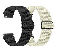 SHIJZWD Elastische Uhrenarmbänder 16mm 18mm 19mm 20mm 22mm 24mm Armband mit Schnellverschluss, Verstellbares Dehnbares Nylon Loop Sport Atmungsaktive Ersatzarmband für Herren Damen
