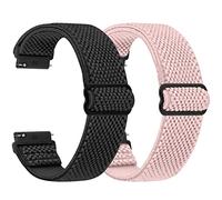 SHIJZWD Elastische Uhrenarmbänder 16mm 18mm 19mm 20mm 22mm 24mm Armband mit Schnellverschluss, Verstellbares Dehnbares Nylon Loop Sport Atmungsaktive Ersatzarmband für Herren Damen
