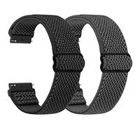 SHIJZWD Elastische Uhrenarmbänder 16mm 18mm 19mm 20mm 22mm 24mm Armband mit Schnellverschluss, Verstellbares Dehnbares Nylon Loop Sport Atmungsaktive Ersatzarmband für Herren Damen