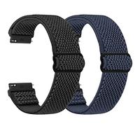 SHIJZWD Elastische Uhrenarmbänder 16mm 18mm 19mm 20mm 22mm 24mm Armband mit Schnellverschluss, Verstellbares Dehnbares Nylon Loop Sport Atmungsaktive Ersatzarmband für Herren Damen