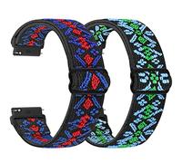 SHIJZWD Elastische Uhrenarmbänder 16mm 18mm 19mm 20mm 22mm 24mm Armband mit Schnellverschluss, Verstellbares Dehnbares Nylon Loop Sport Atmungsaktive Ersatzarmband für Herren Damen