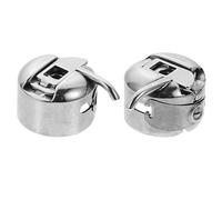 SHINEOFI 2 Stück Edelstahl Spulenkapseln für Frontlader Nähmaschinen Kompatibel mit Bernina Singer Brother Verschleißfestes Nähzubehör für Präzisen Garnfluss