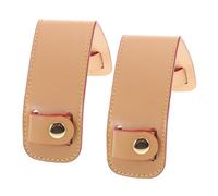 SHINEOFI 2 Stück PU Leder Schulterpolster für Handtaschen Abnehmbarer Rutschfester Schultergurt Schutz für Tote Bag Weiches Schulterpolster zur Druckentlastung und Komfortablen Nutzung