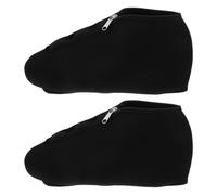 SHINEOFI 2 Stück Schwarze Neopren Schlittschuhüberzüge für Rolle und Eislaufschuhe Reißfest und Elastisch Geeignet für Innen und Außenbereich Größe 39 44