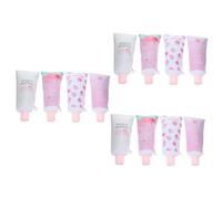 SHINEOFI 3 Sätze Bleistiftfälle Aufbewahrungssack Storage Pockets Kalemlik Die Federmäppchen Zipper Mini Federmäppchen Tasche Rosa Nettes Bleistiftkoffer Dünnes Pu 4 Stück * 3