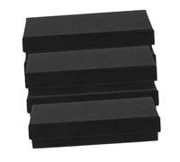 SHINEOFI 5 Stück Rechteckige Kraftpapier Uhrenboxen aus Karton Robuste Schmuckverpackung für Armbanduhren und Schmuck Stilvolle Kleine Geschenkboxen ohne Einlage Schwarz