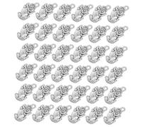 SHINEOFI 50 Stück Legierungs-pi Yao Anhänger Doppelseitig Traditionelles Chinesisches Feng Shui Glückssymbol Schmuck DIY Zubehör für Halsketten Armbänder