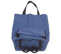 SHINEOFI Faltbarer Einkaufswagen mit Rollen Große Faltbare Einkaufstasche aus Robustem Material Tragbarer Einkaufstrolley für Lebensmittel und Outdoor mit Verstärkter Tasche und Großem