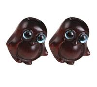 SHINEOFI Holz Pinguin Anhänger 2 Stück für Schlüssel oder Tasche | Selbstgemacht Bastelanhänger, Retro mit Feinen Details, Leicht und Stabil, zum Dekorieren und Gestalten