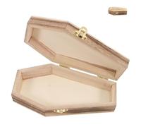SHINEOFI Schmuckkästchen Sargform mit Deckel Halloween Schmuckbox Klein Aufbewahrung für Ringe Ohrringe Dekorative Schmuckschatulle für Tisch und Geschenk