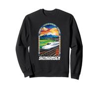 Shinkansen Mount Fuji Japan Travel Japanisches Kanji-Souvenir Sweatshirt