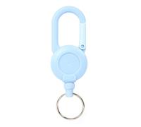 SHINROAD Tragbarer Anti-verlorener Schnalle Camping Retractable Keychain mit Stahldrahtseil-Karabiner Abzeichenrollenhalter Clip Heavy Duty Outdoor Blau