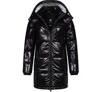 Shiny Wintermantel "Roobie Long" Black XL
