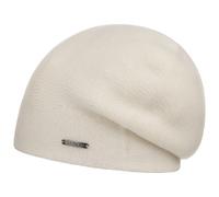 Stetson Shirley Kaschmir Strickmütze Oversize-Baske Unifarben Damen Herren Herbst Winter cremeweiß One Size