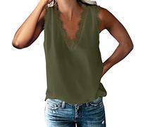 Shirt 3/4 Arm Damen Cartoon Damen Bluse Damen Oberteile Sommer Sexy T Shirt Mädchen 10er Pack T-Shirts Blusen+&+Tuniken+für+Damen Hemdverlängerung Damen Spitzen Top (Grün, XL)