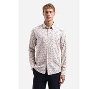 No Excess Regular Fit Hemd pink, Bedruckt