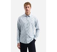 No Excess Regular Fit Hemd blau, Bedruckt