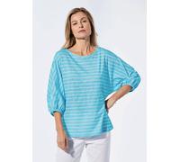 Shirt aus Effektgarn türkis 38