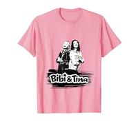 Shirt Bibi & Tina - 'black'n'White T-Shirt, Herren, Rosa, 3XL