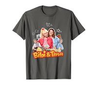 Shirt Bibi & Tina - 'Collage T-Shirt, Herren, Anthrazit, S