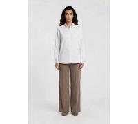 Milano Italy - shirt blouse 1/1 sleeve with front pocket with emb on collar white - Gr. - 38